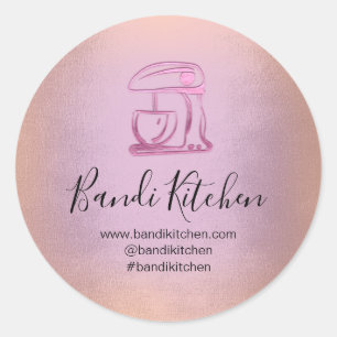 Dank u wel Logo Kitchen die het Tsjetsjeense Roos  Ronde Sticker