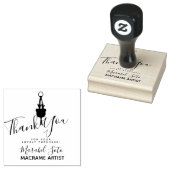 Dank u wel Macrame dat het Plant Bedrijfsleven hee Rubberstempel (Gestempeld)