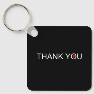 Dank u wel met Red Heart Sleutelhanger