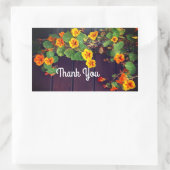 Dank u wel Nasturtium Stickers (Tas)