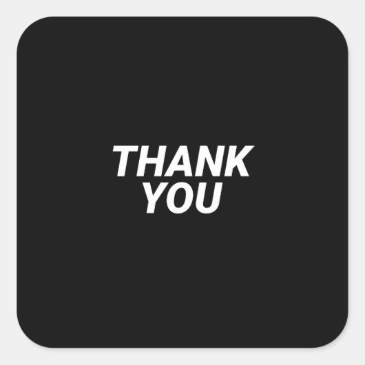 Dank u wel NHS Vierkante Sticker (Voorkant)