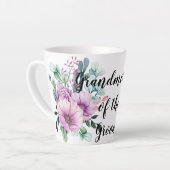 Dank u wel oma Groom of Bride Paars Latte Mok (Linkerhoek)