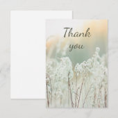 Dank u wel, prachtige Witte Garden Flowers Bedankkaart (Voorkant / Achterkant)