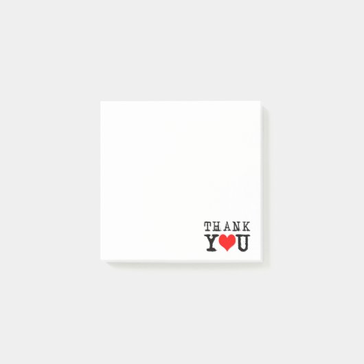 Dank u wel, Red Heart Post-it® Notes (Voorkant)