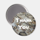 Dank u wel Rustic Driftwood Pattern-waardering Magneet (Voorkant / Achterkant)