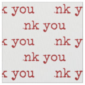 Dank u wel Typografie Text Stof (Close Up)