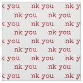 Dank u wel Typografie Text Stof (Swatch)