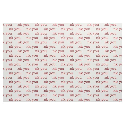 Dank u wel Typografie Text Stof (Fat Quarter)