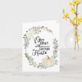 Dank u wel voor de Thanksgiving van het Grateful H Kaart (Gele Bloem)