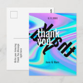 Dank u wel voor Psychedelic Holographic Briefkaart (Voorkant / Achterkant)