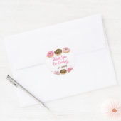 Dank u wel voor Stickers Pink Donut Sprinkle (Envelop)