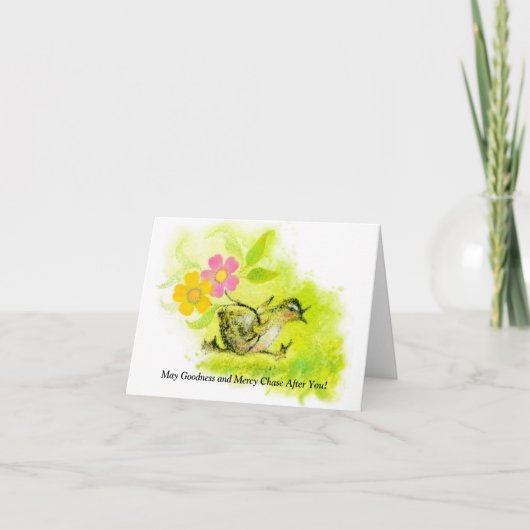 Dank u/Wenskaart, 4"x5.6"Dank u kaart (Voorkant)