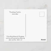 Dank u Westerne Cowboys Schrift Briefkaart (Achterkant)