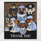 DANK U WIJN ETIKET (Enkel label)