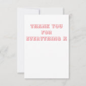 Dank u winterscène kaart (Achterkant)