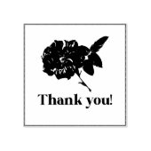 Dank u Wood Stamp Rubberstempel (Afrduk)