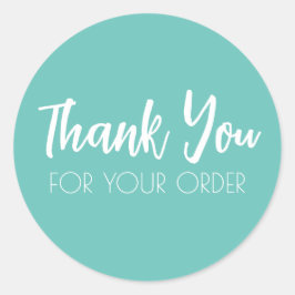 Dank u zegel ronde Stickers