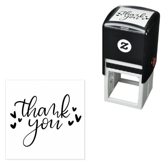 Dank u zelf-inkt stempel (In situ)