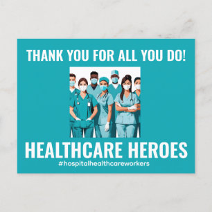Dank U Zorg Helden Verpleegster Dokter Briefkaart