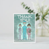 Dank U Zorgverleners Briefkaart (Staand voorkant)
