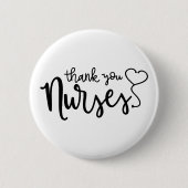 Dank u zuster | Fancy script Ronde Button 5,7 Cm (Voorkant)