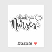 Dank u zuster | Fancy script Sticker (Vel)