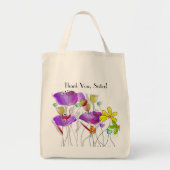 Dank u zuster Floral Nun Canvas tas (Voorkant)