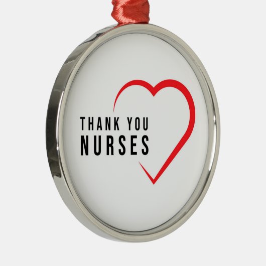 Dank u zuster | Hartrood Metalen Ornament (Rechts)