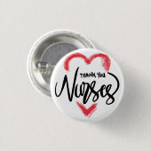 Dank u, zuster, Sleutelhanger Ronde Button 3,2 Cm (Voorkant /achterkant)