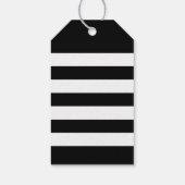 Dank u Zwart-wit Modern Script Bruiloft Cadeaulabel (Achterkant)