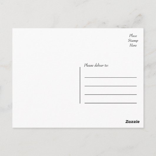 Dank u zwart-wit Polka Dot Briefkaart (Achterkant)