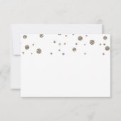 DANK UW WEL kaart goud & glittersjabloon (Achterkant)