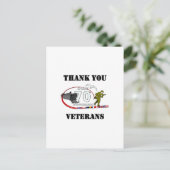 Dank veterans - Thank you veterans Briefkaart (Staand voorkant)
