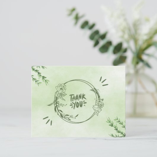 Dank voor  briefkaart (Staand voorkant)