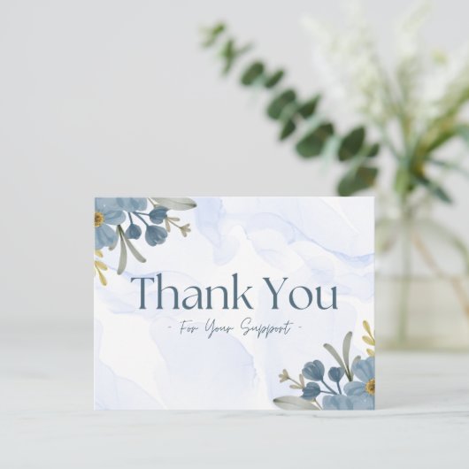 Dank voor je steun  briefkaart (Staand voorkant)