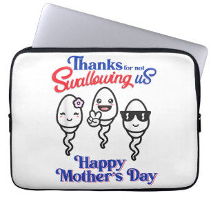 Dank Voor Niet Opgegeten Te Worden Gelukkige Moede Laptop Sleeve