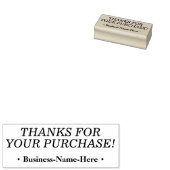 "DANK VOOR UW AANKOOP!" + Persoonlijke naam Rubberstempel (Gestempeld)