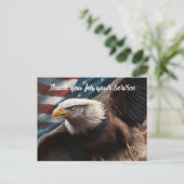 Dank voor uw service  briefkaart (Staand voorkant)