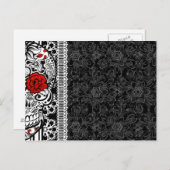 Dank Y0u Calveras Sugar Skull Briefkaart (Voorkant / Achterkant)