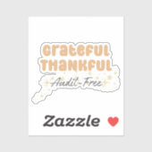 Dankbaar Audit Gratis - Grappige Accountant Sticker (Vel)