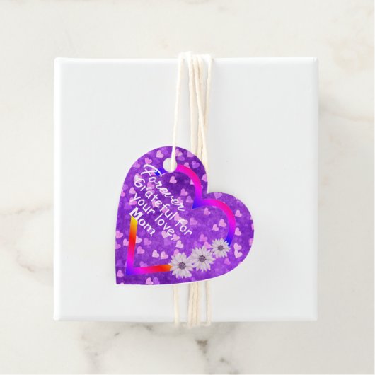 dankbaar bedankjes labels (In situ)