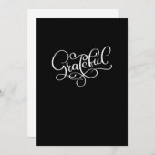 dankbaar bedankkaart (Voorkant / Achterkant)