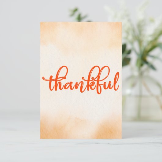 dankbaar bedankkaart (Staand voorkant)