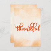 dankbaar bedankkaart (Voorkant / Achterkant)