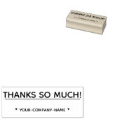 Dankbaar "BEDANKT zo veel!" en Bedrijfsnaam Stempe Rubberstempel (Gestempeld)