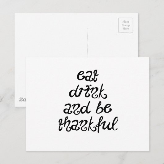 dankbaar briefkaart (Voorkant / Achterkant)