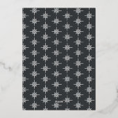 Dankbaar dankbare moderne minimale elegante script folie feestdagenkaart (Achterkant)