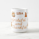 Dankbaar en Dankbaar Naam Monogram | Koffiemok (Center)