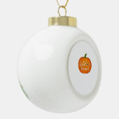 Dankbaar en gezegend - Pompoen Herfst Thanksgiving Keramische Bal Ornament (Links)
