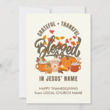 DANKBAAR ERKENTELIJK GEZEGEND Thanksgiving Kerk